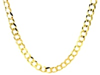 4.7mm 14k Yellow Gold Solid Curb Chain