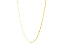 14k Yellow Gold Oval Cable Link Chain 0.97mm